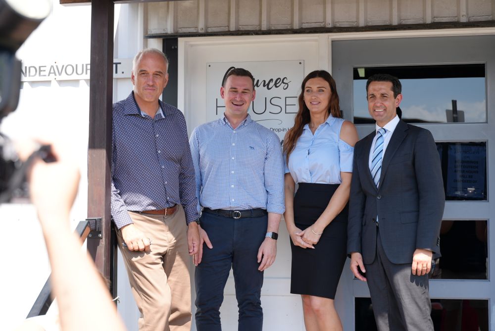 Premier, Minister O’Connor and Nigel Dalton MP at Chances House announcing the Government’s $2 million investment to support vulnerable Mackay residents.