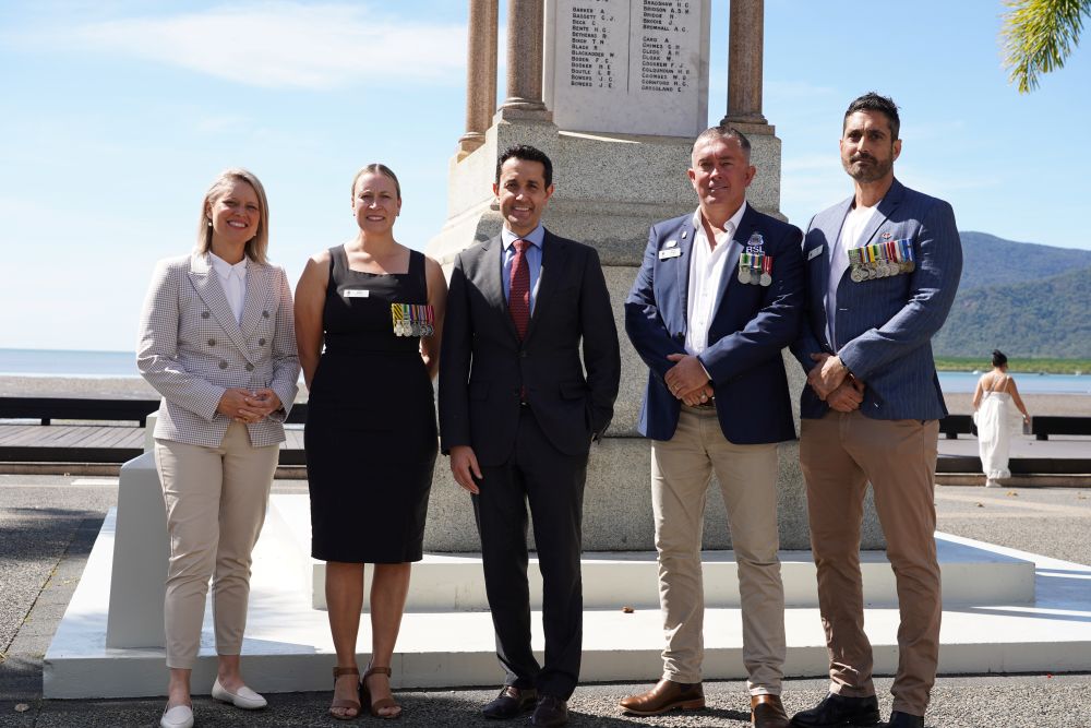 Premier with Bree James MP and the team from Far North Queensland Legacy and the Cairns RSL Sub Branch
