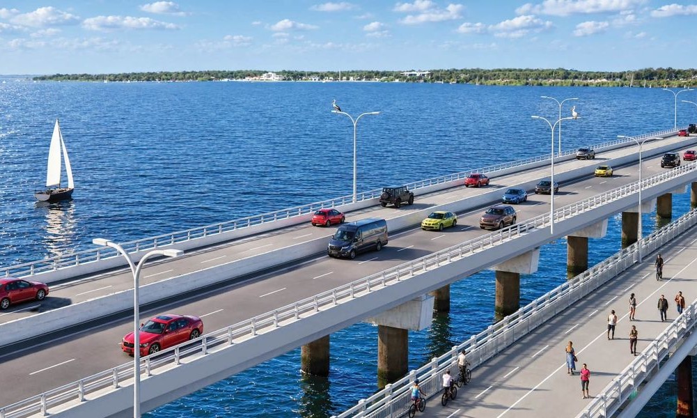 The preferred design for a new four-lane Bribie Island Bridge has been unveiled, to get more Queenslanders home sooner and safer.
