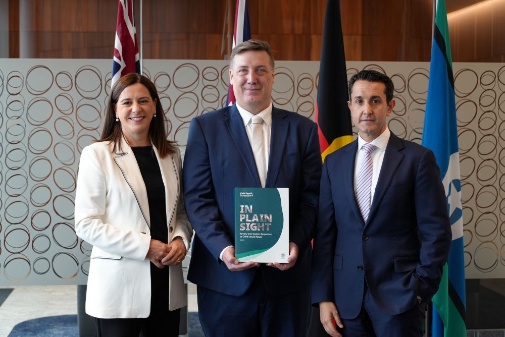 Premier, Attorney General and Child Death Review Board Chairperson, Luke Twyford, hand down review that found system failures have left Queensland children exposed and unprotected from sexual abuse.