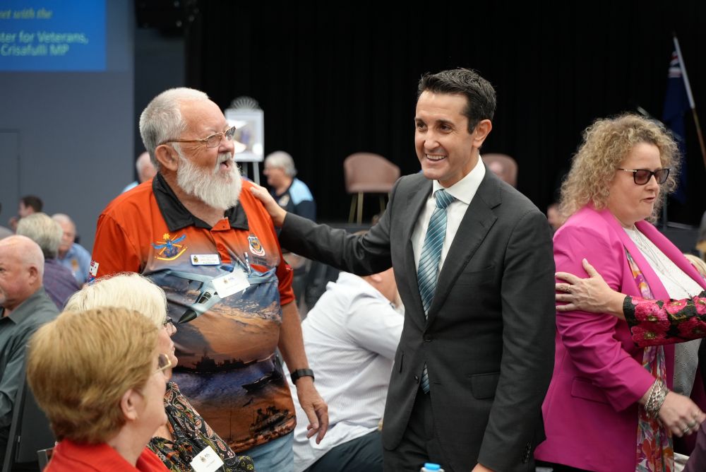 Premier meets with veterans and their families at a recent Veterans event hosted in Brisbane.
