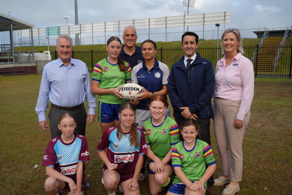 Premier David Crisafulli delivering female facilities at Rugby League Mackay.