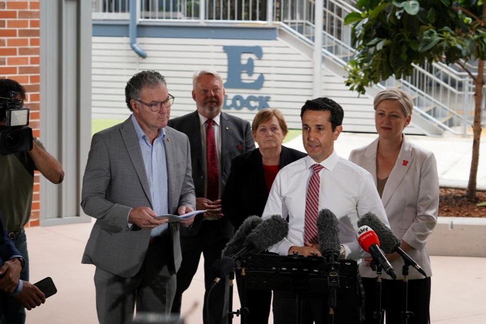 Premier, Minister for Education and the Arts and Minister for Child Safety and the Prevention of Domestic and Family Violence launch Australia’s Biggest Child Safety Lesson with Bruce and Denise Morcombe.