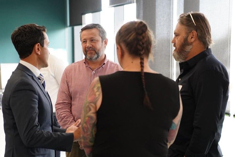Premier with stakeholders at the first in-person consultation for the Queensland Veterans’ and Veterans’ Families Strategy in Townsville.
